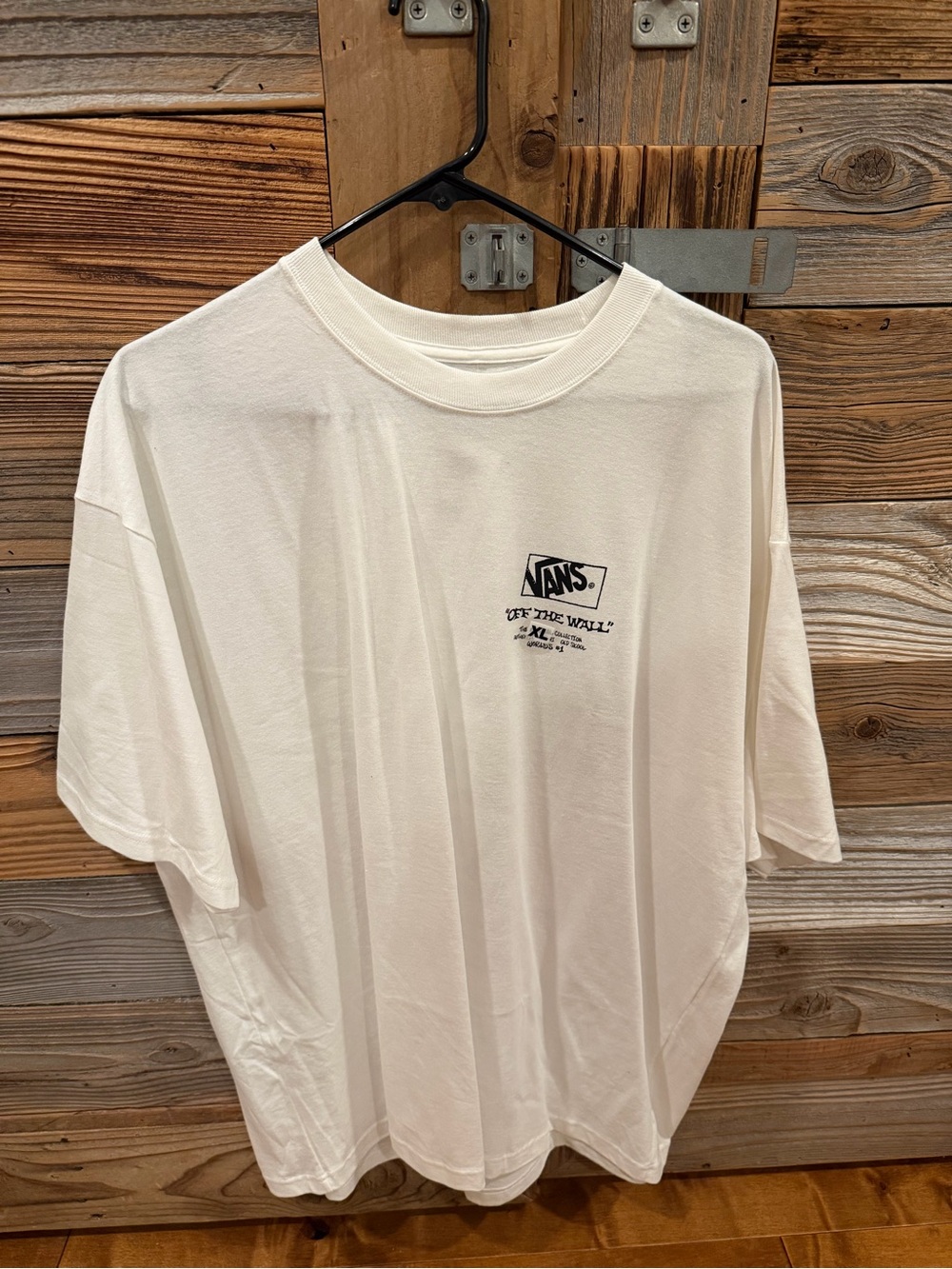 Vans Cream Short-Sleeve 'Off The Wall' Logo Tee - Men
